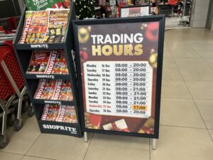 今年も25日だけ17:00閉店イメージ